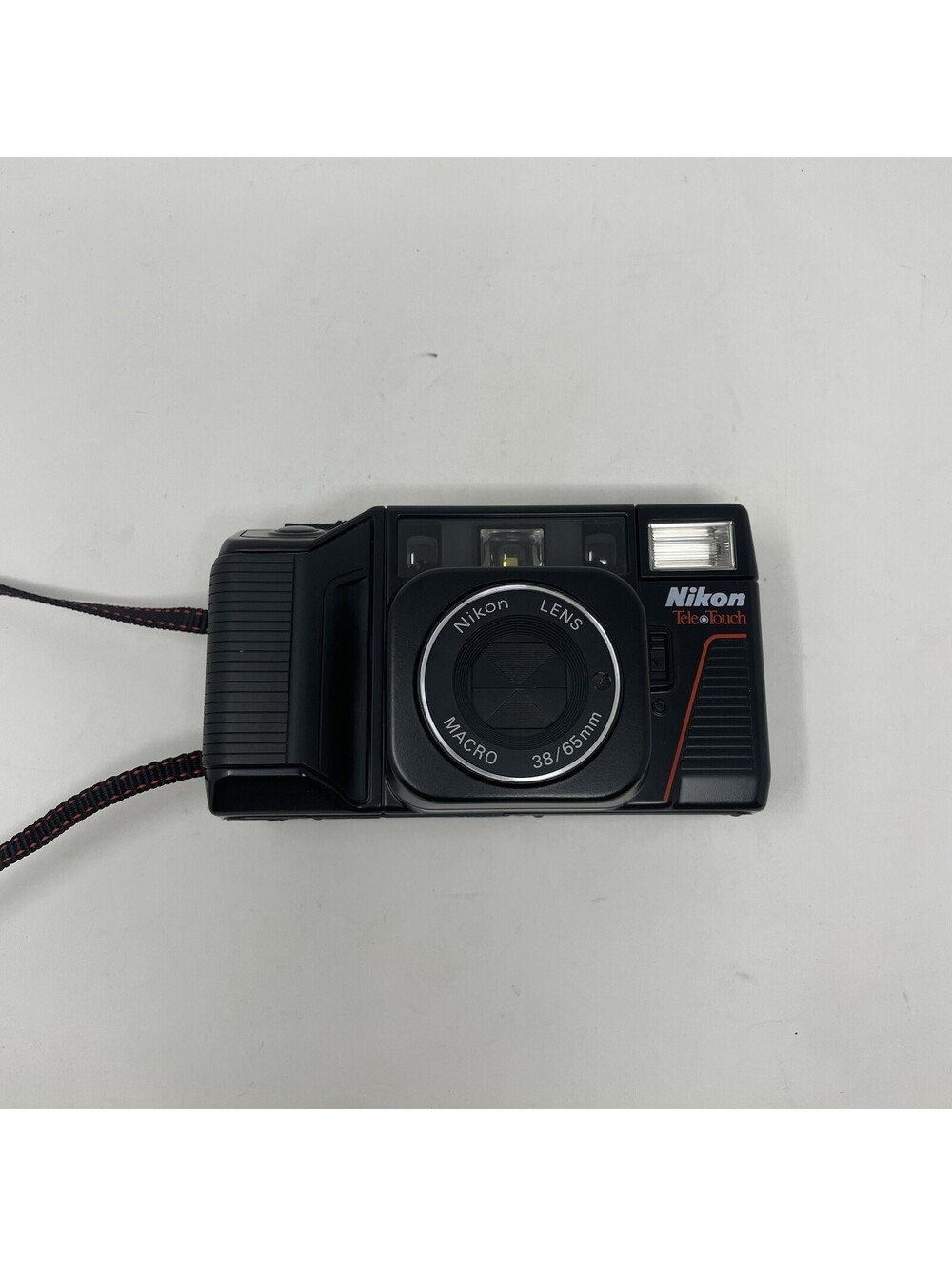 Nikon Tele Touch (macro 38-65mm) AF 35mm Film Camera Working. With Nikon Pouch
